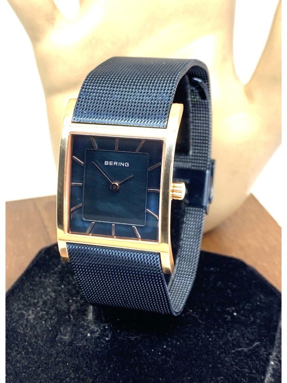 Bering Women's Watch 10426-367-S Quartz Blue Mother of Pearl Dial Steel Band